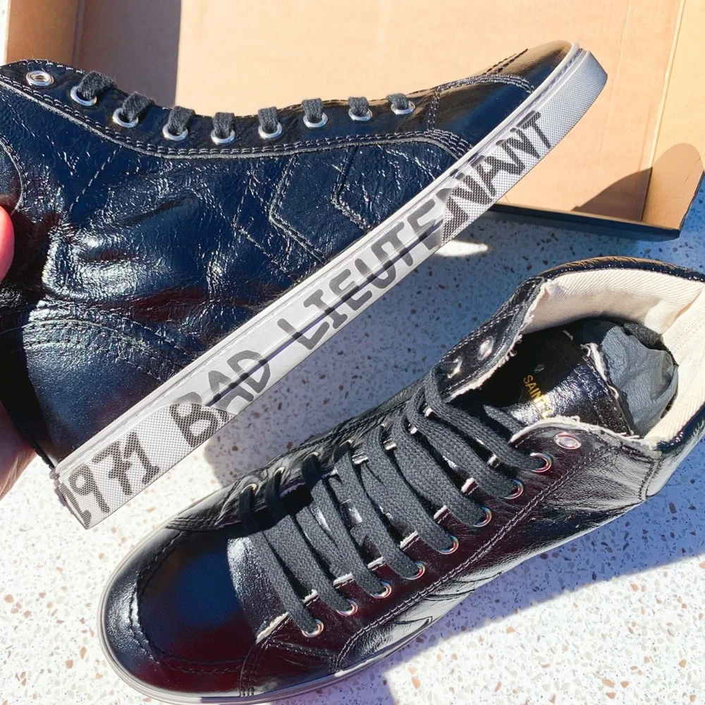 NIB Authentic Saint Lauren Moroder Hightop Sneaker​ - Picture 6 of 9